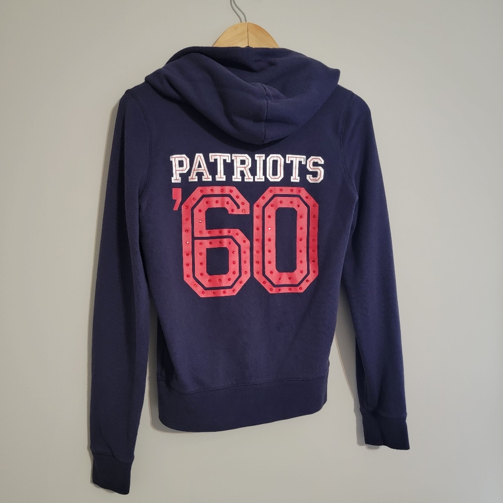 PINK NFL 2011 Patriots Zip-Up size S